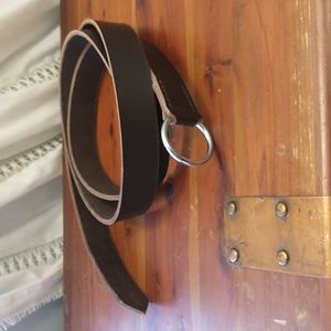 Genuine Leather renaissance style loop through belt 67 inches total long